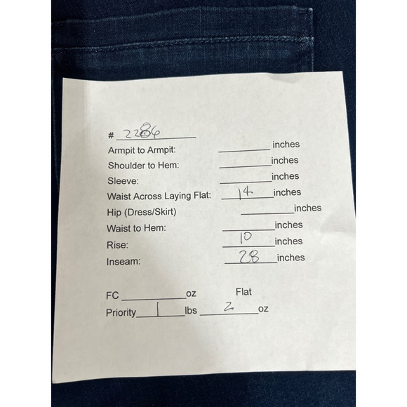 J Jill High Rise Denim Leggings Marin Wash Womens‎ Size 6 Blue New - Picture 8 of 8